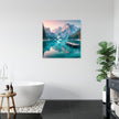 Mountain Lake Serenity Canvas
