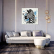 Splatter Zebra Canvas