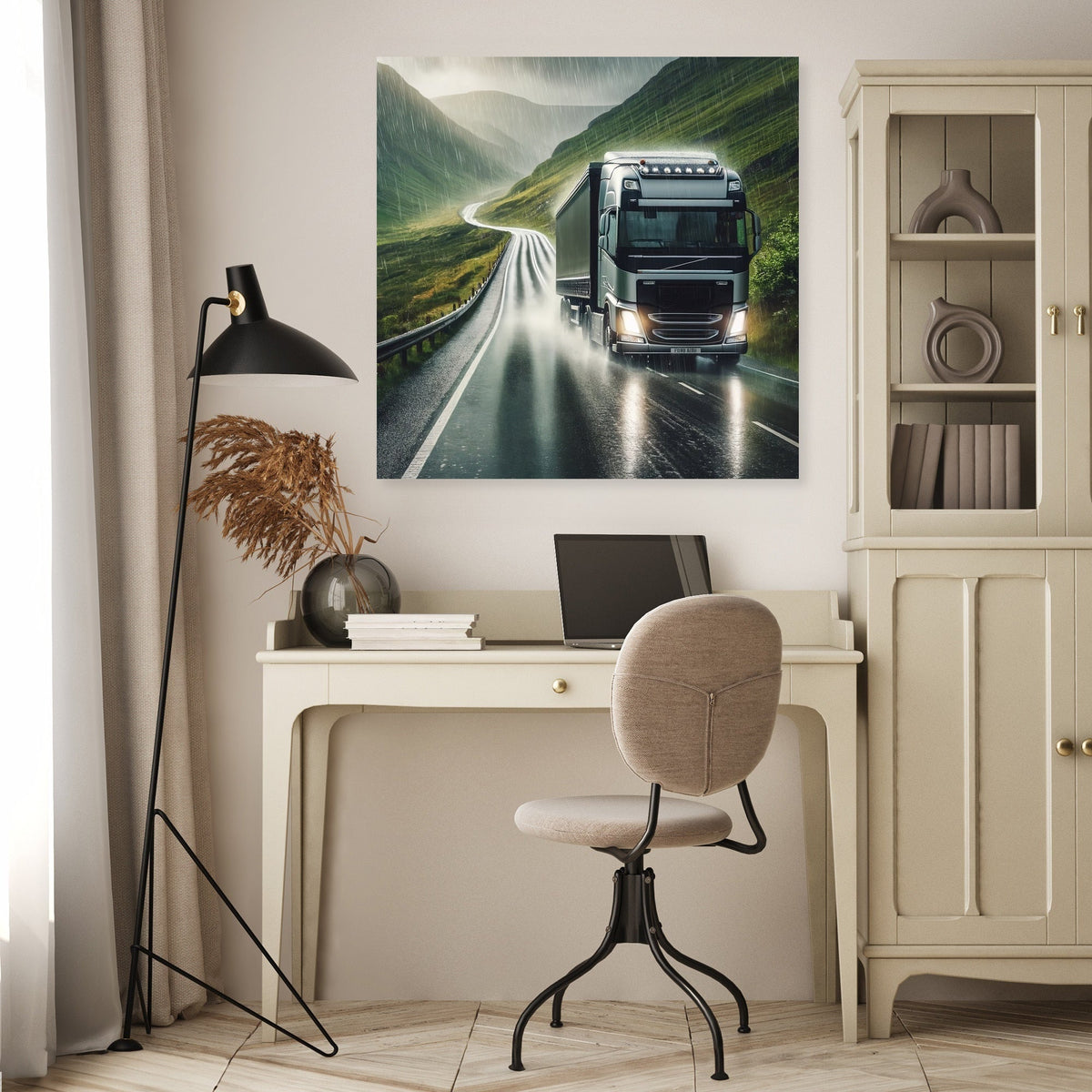 Highland Rain Drive Canvas
