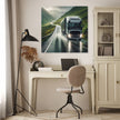 Highland Rain Drive Canvas