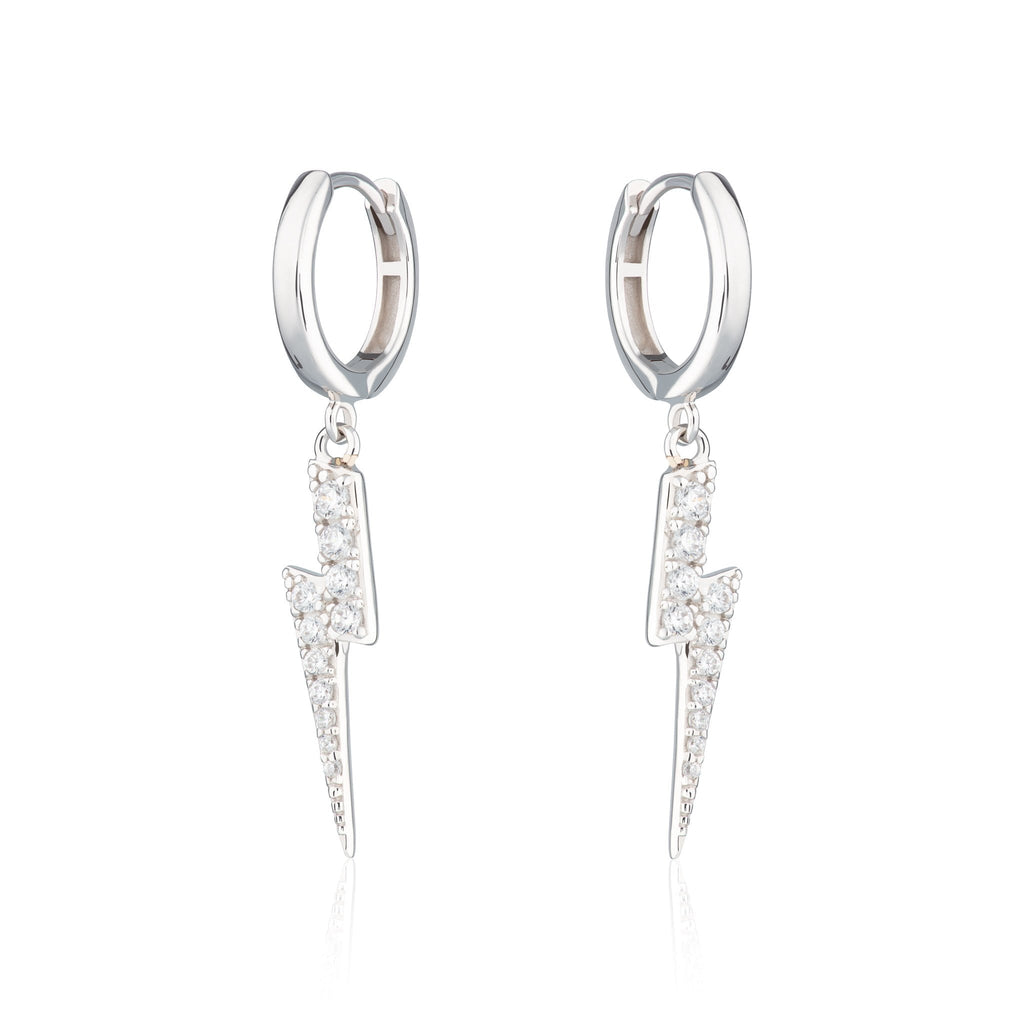 Lightning Hoop Earrings