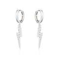 Lightning Hoop Earrings