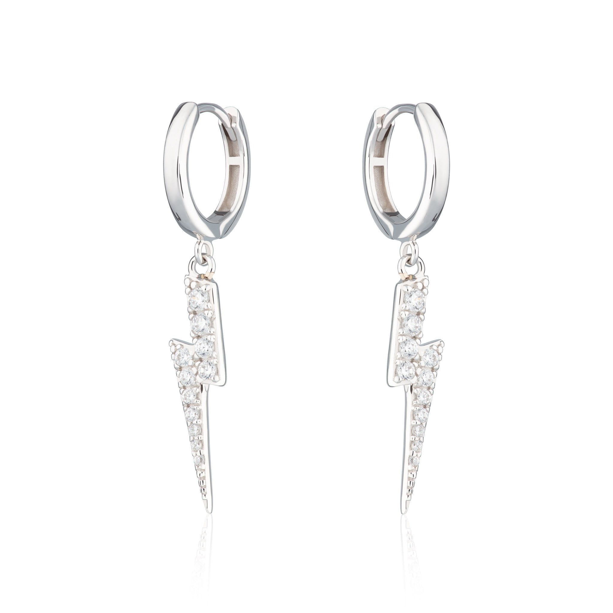 Lightning Hoop Earrings