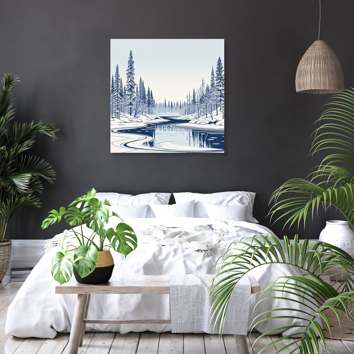 Lapland Winter Serenity Canvas