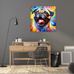 Jubilant Pug Frolic Canvas