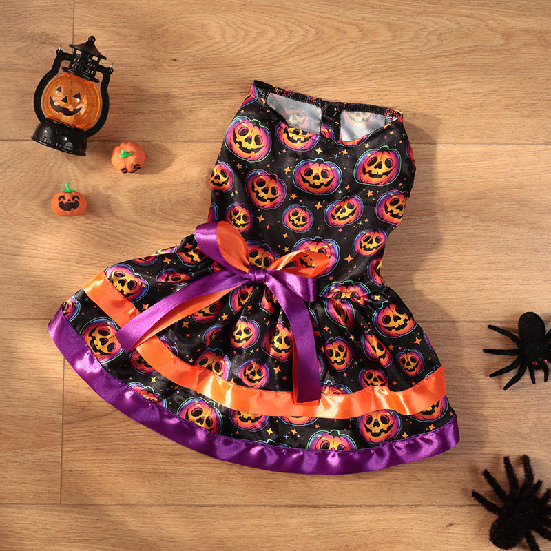 Dog Clothes Halloween Cute Double-layer Pet Skirt