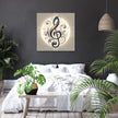 Intricate Treble Clef Canvas