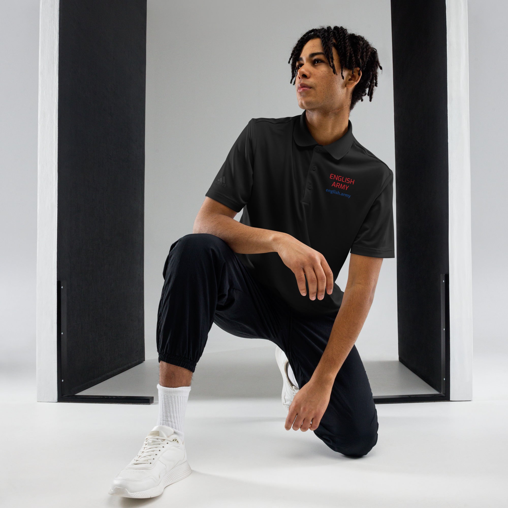 ENGLISH ARMY - Adidas Premium Polo Shirt