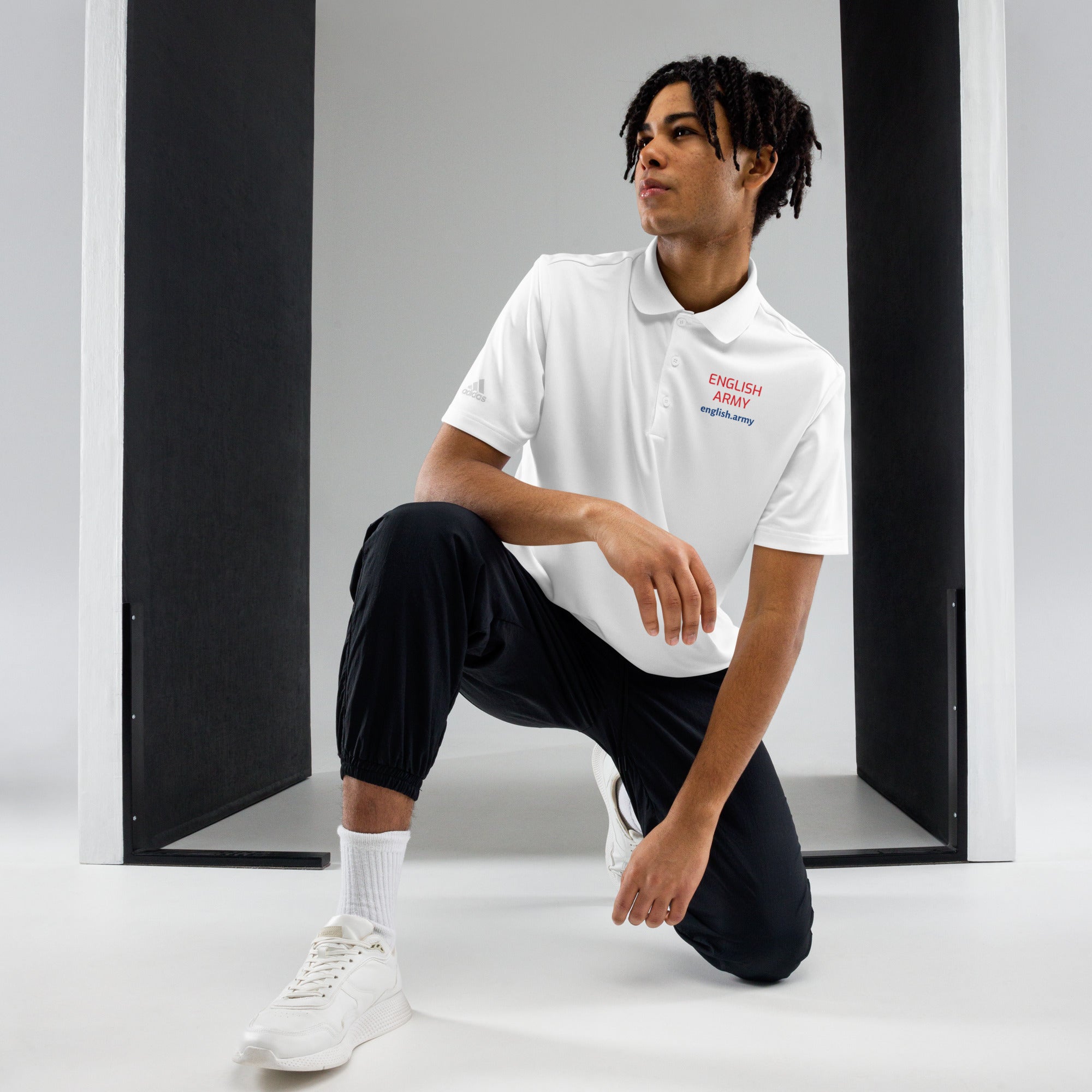 ENGLISH ARMY - Adidas Premium Polo Shirt