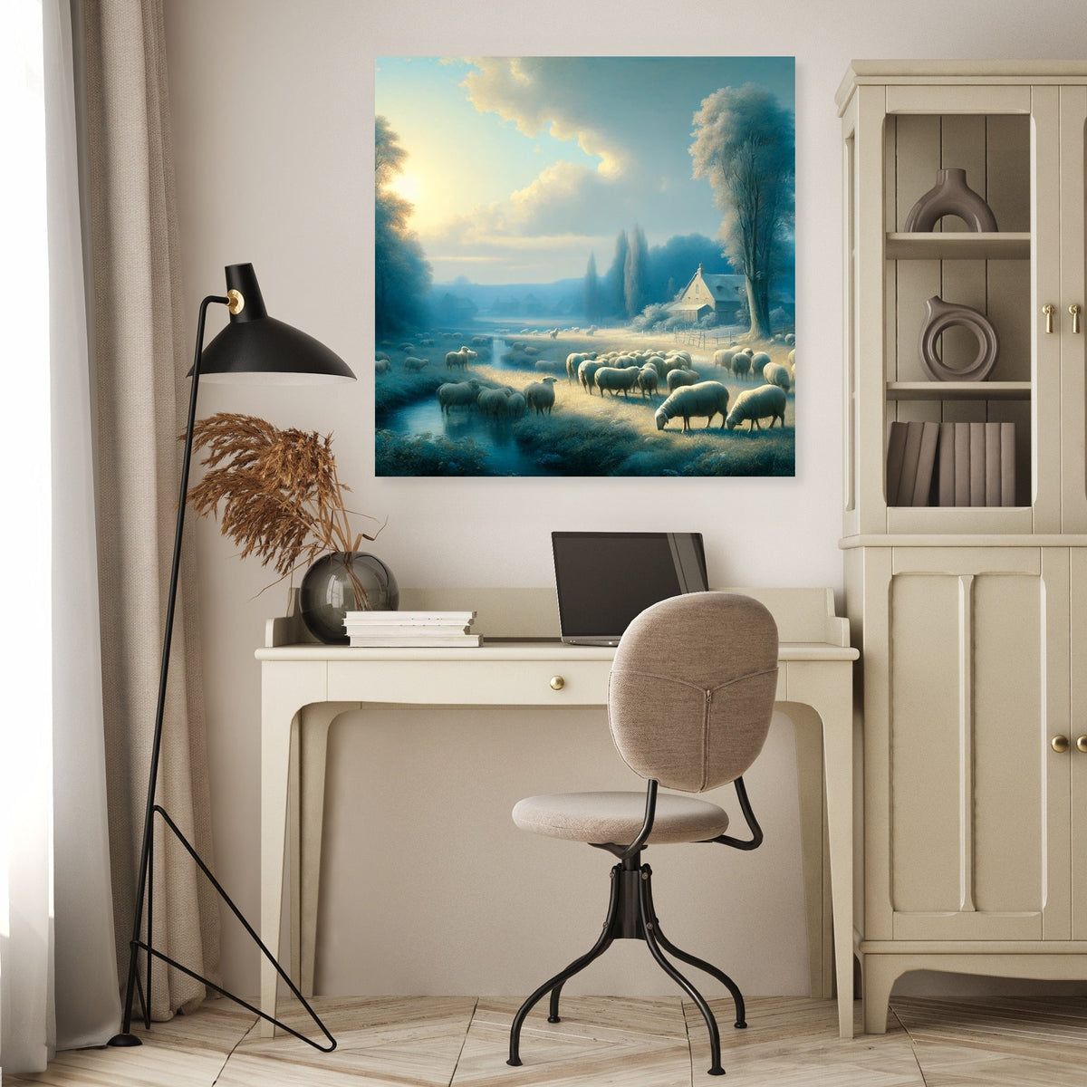 Classical Pastoral Sheep Canvas