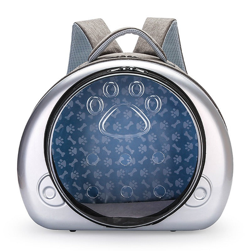 Cápsula Espacial Transparente para Mascotas Bolsa Portátil Transpirable para Pañales de Gato