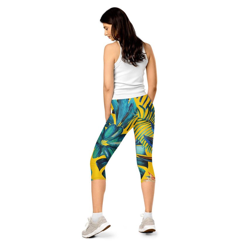 Capri Leggings - Irish Army