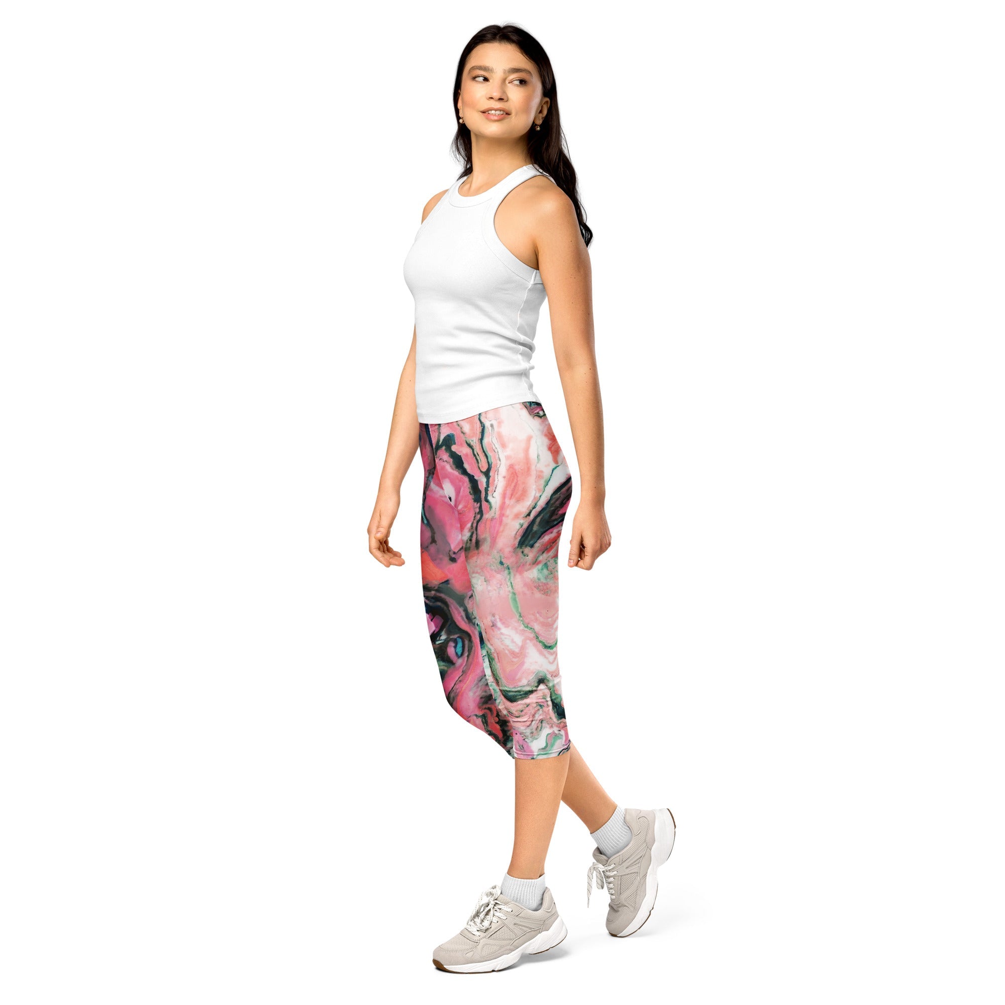 Capri Leggings - Irish Army