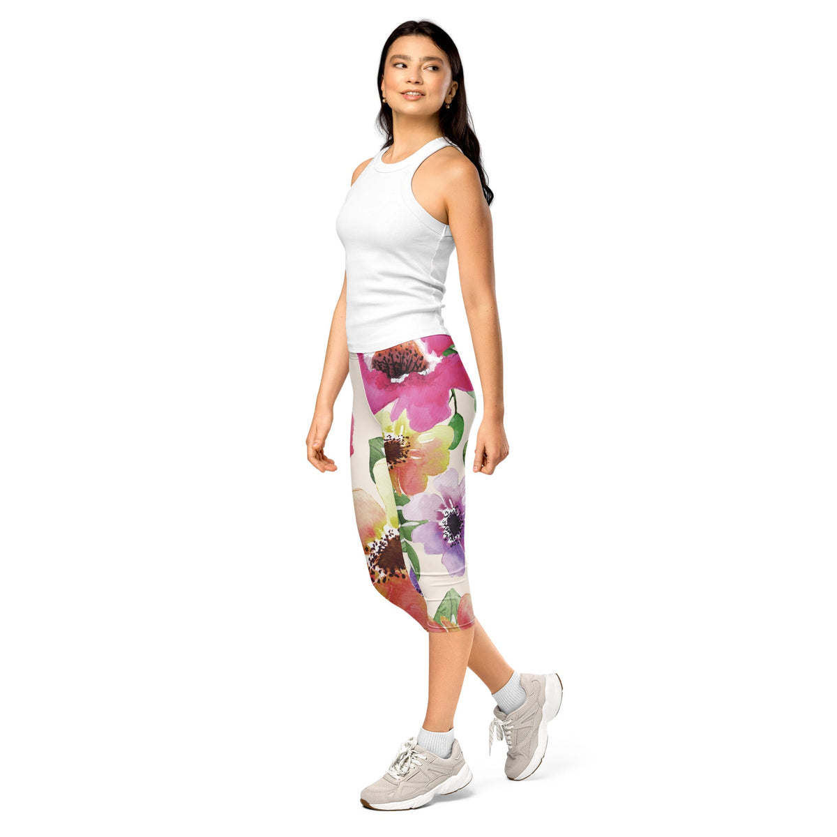 Capri Leggings - Irish Army