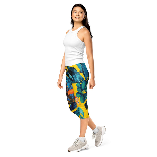 Capri Leggings - Irish Army