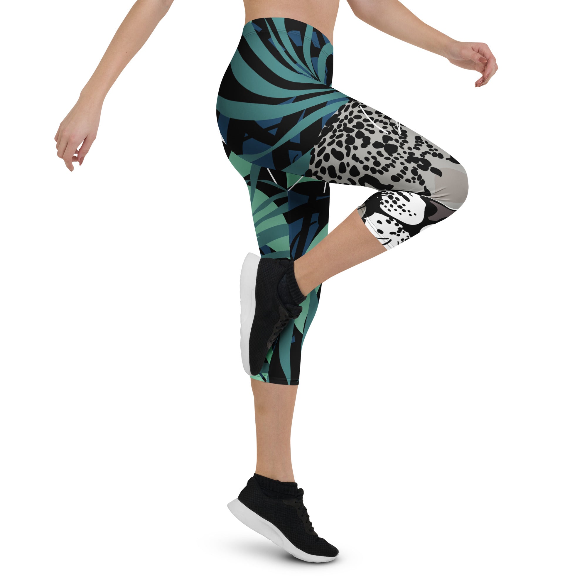 Capri Leggings - Irish Army