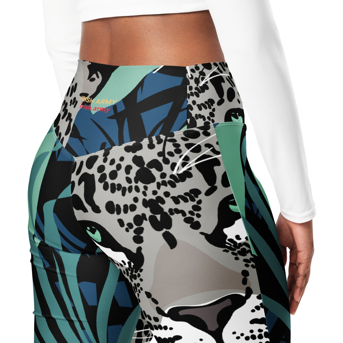 Flare Leggings - Irish Army