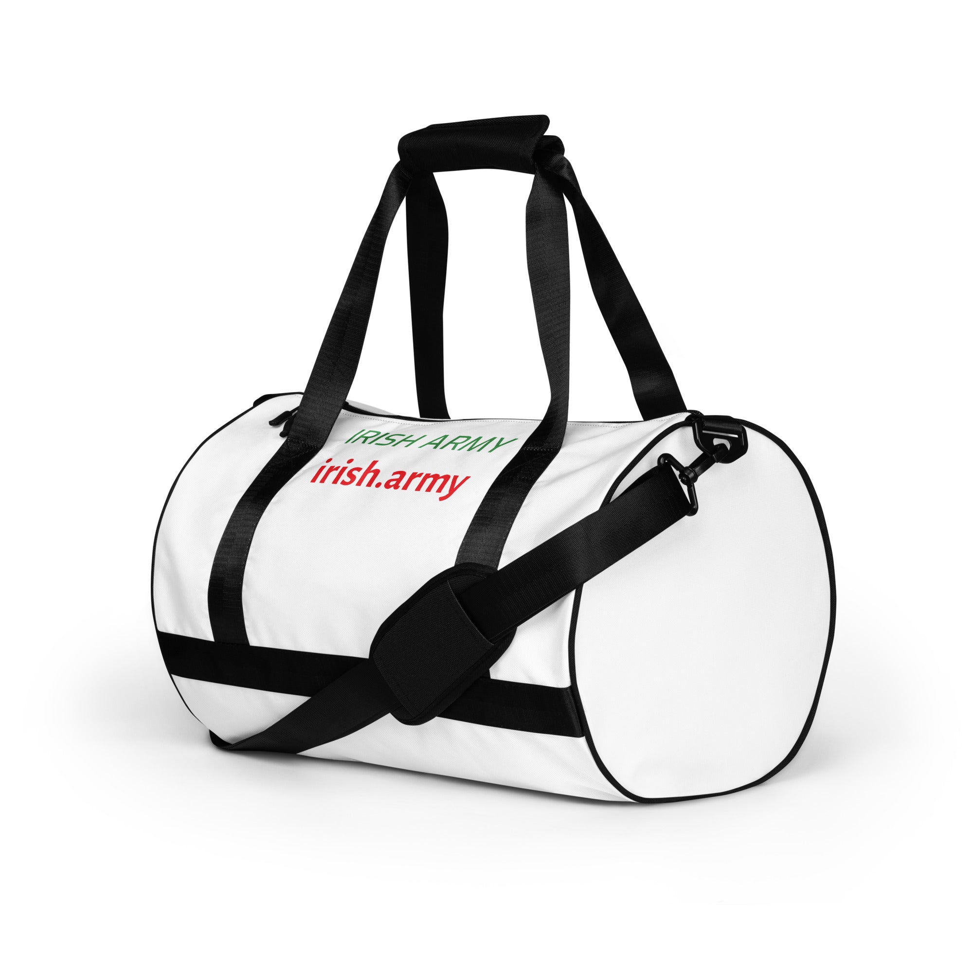Bolsa de deporte con estampado integral del ejército irlandés