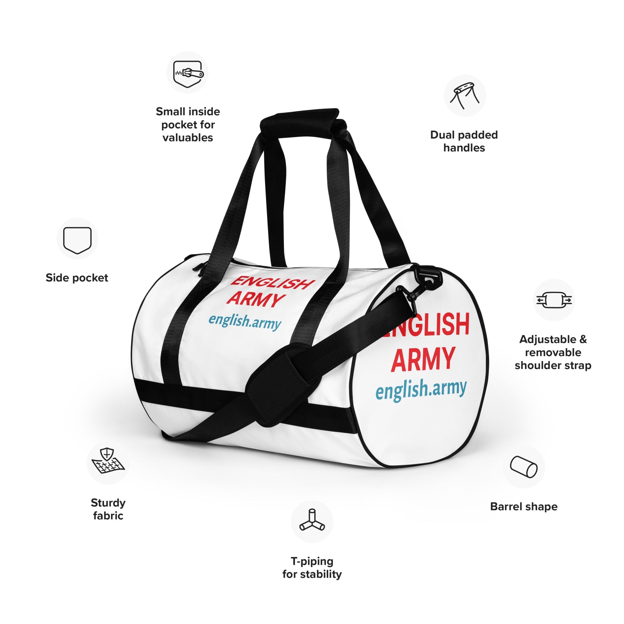 ENGLISH ARMY - All-over Print Gym Bag