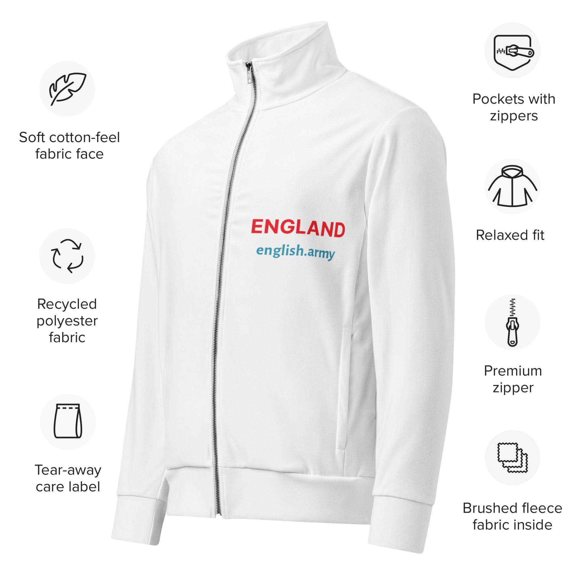 ENGLAND - Unisex Track Jacket