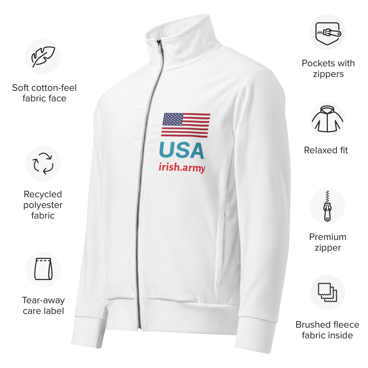 USA - Unisex Track Jacket