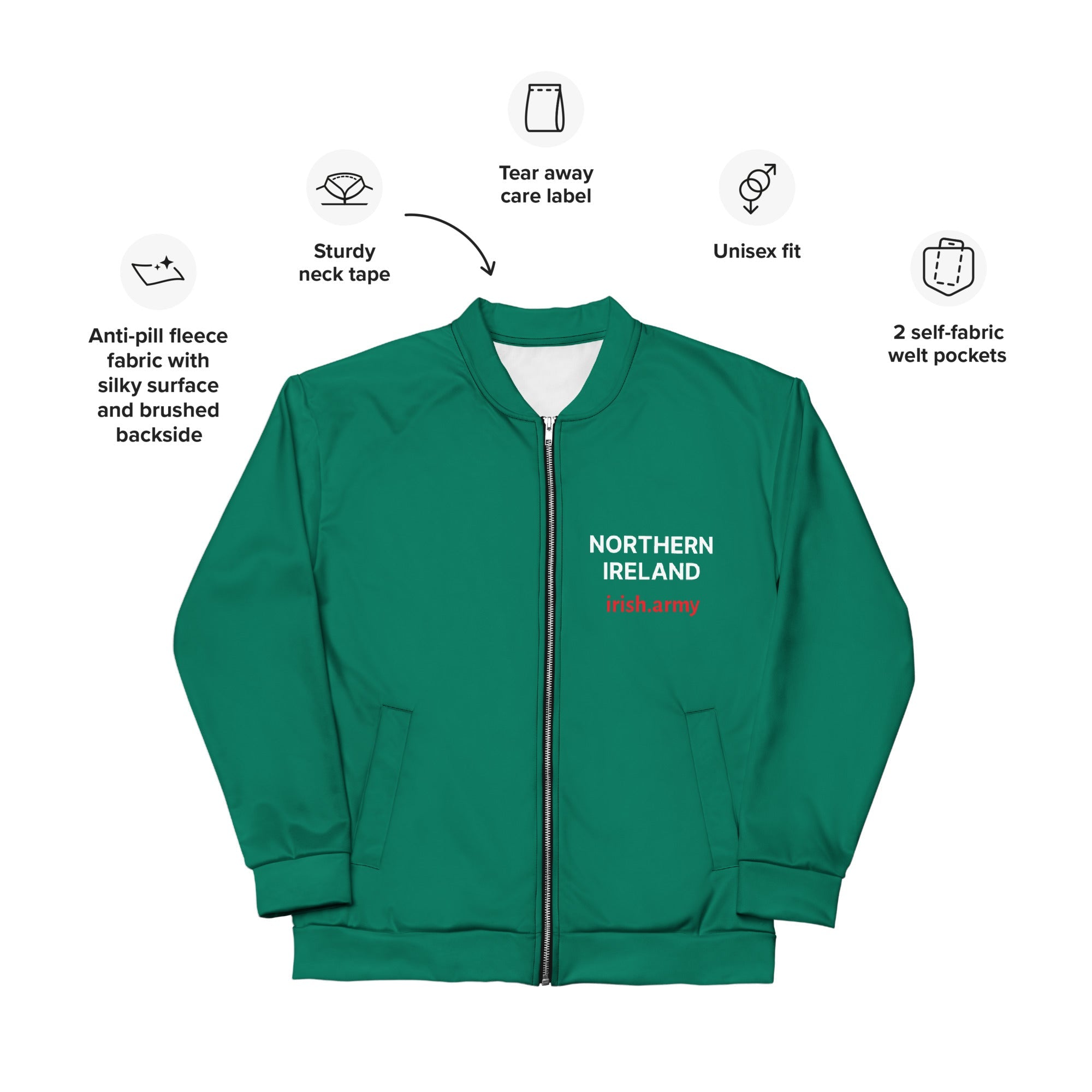 NORTHERN IRELAND - Unisex Bomber Jacket