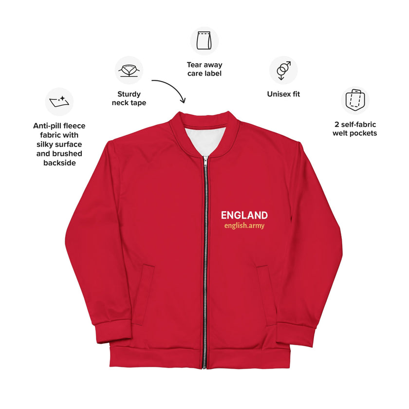 ENGLAND - Unisex Bomber Jacket