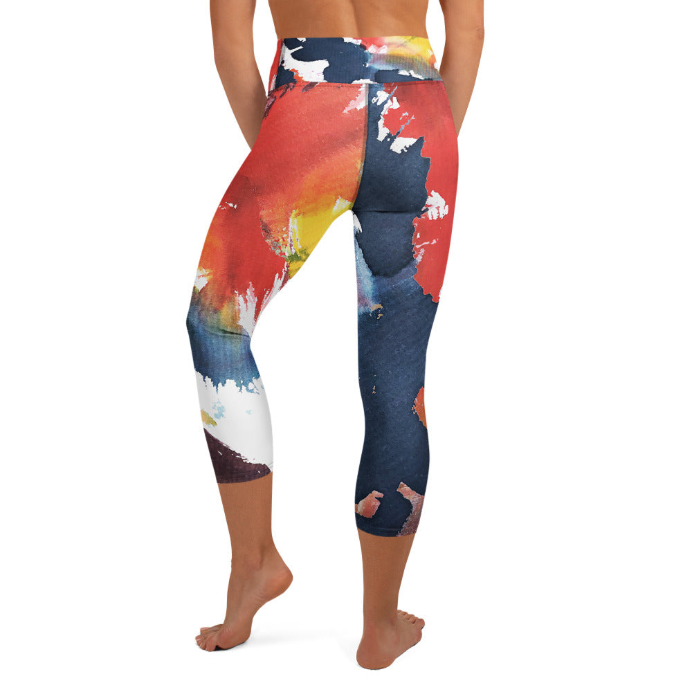 Yoga Capri Leggings - Irish Army