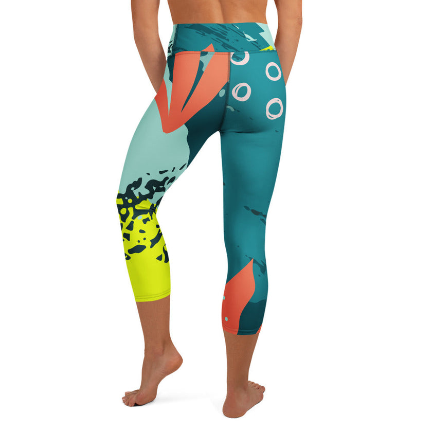 Yoga Capri Leggings - Irish Army
