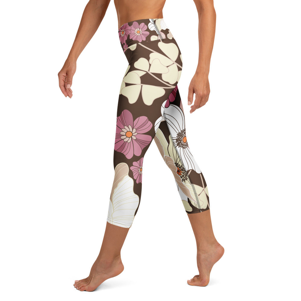 Yoga Capri Leggings - Irish Army