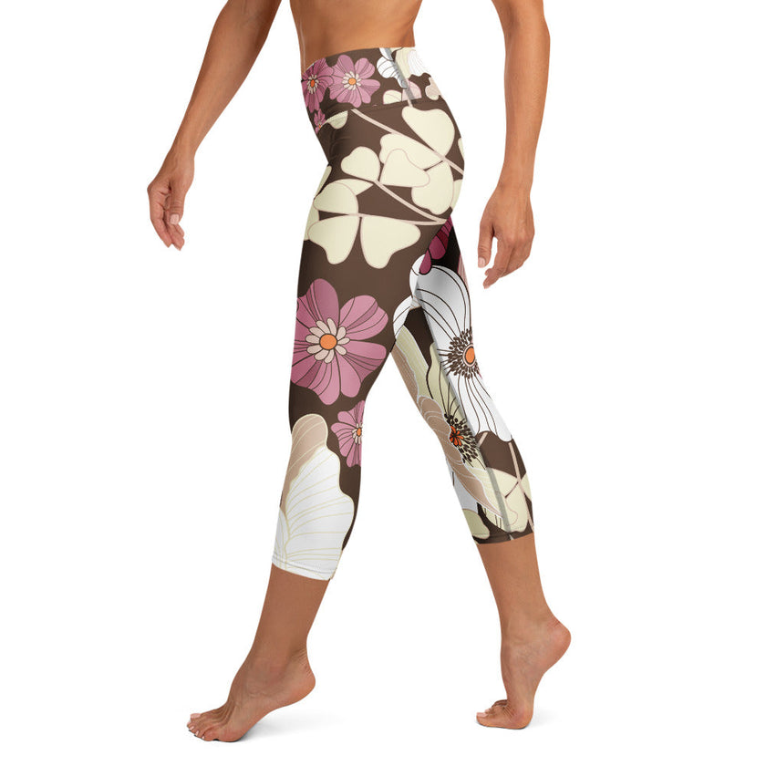 Yoga Capri Leggings - Irish Army