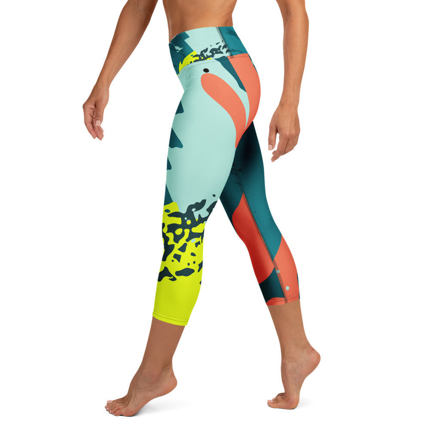 Yoga Capri Leggings - Irish Army