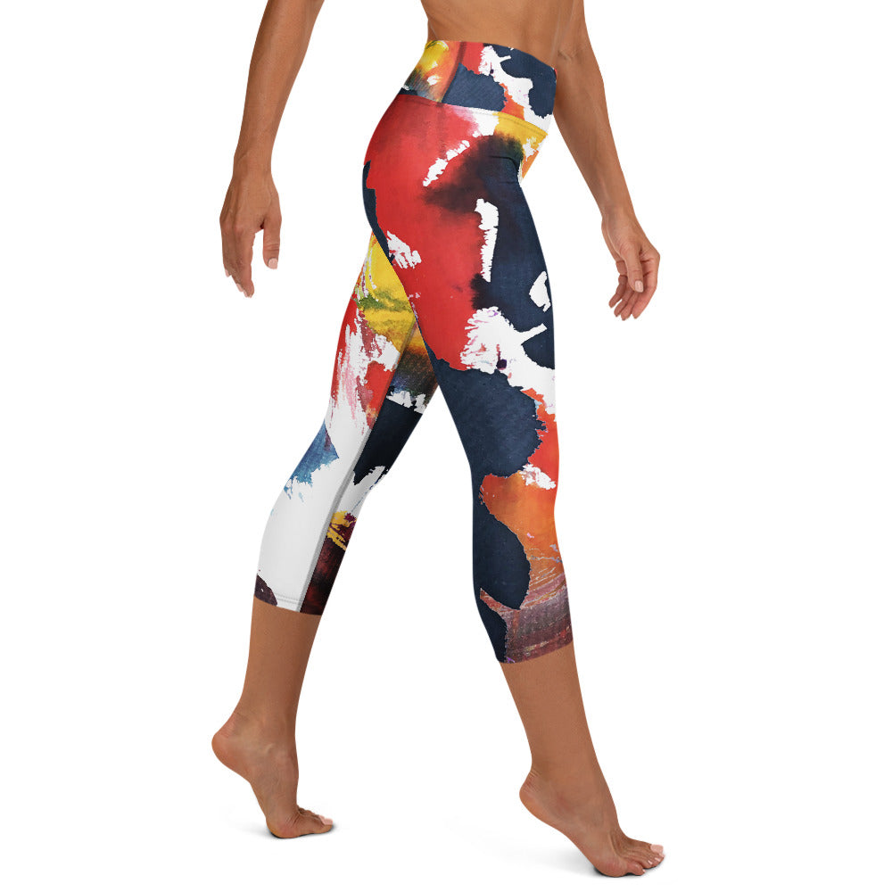 Yoga Capri Leggings - Irish Army