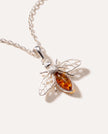 Amber Bee Necklace