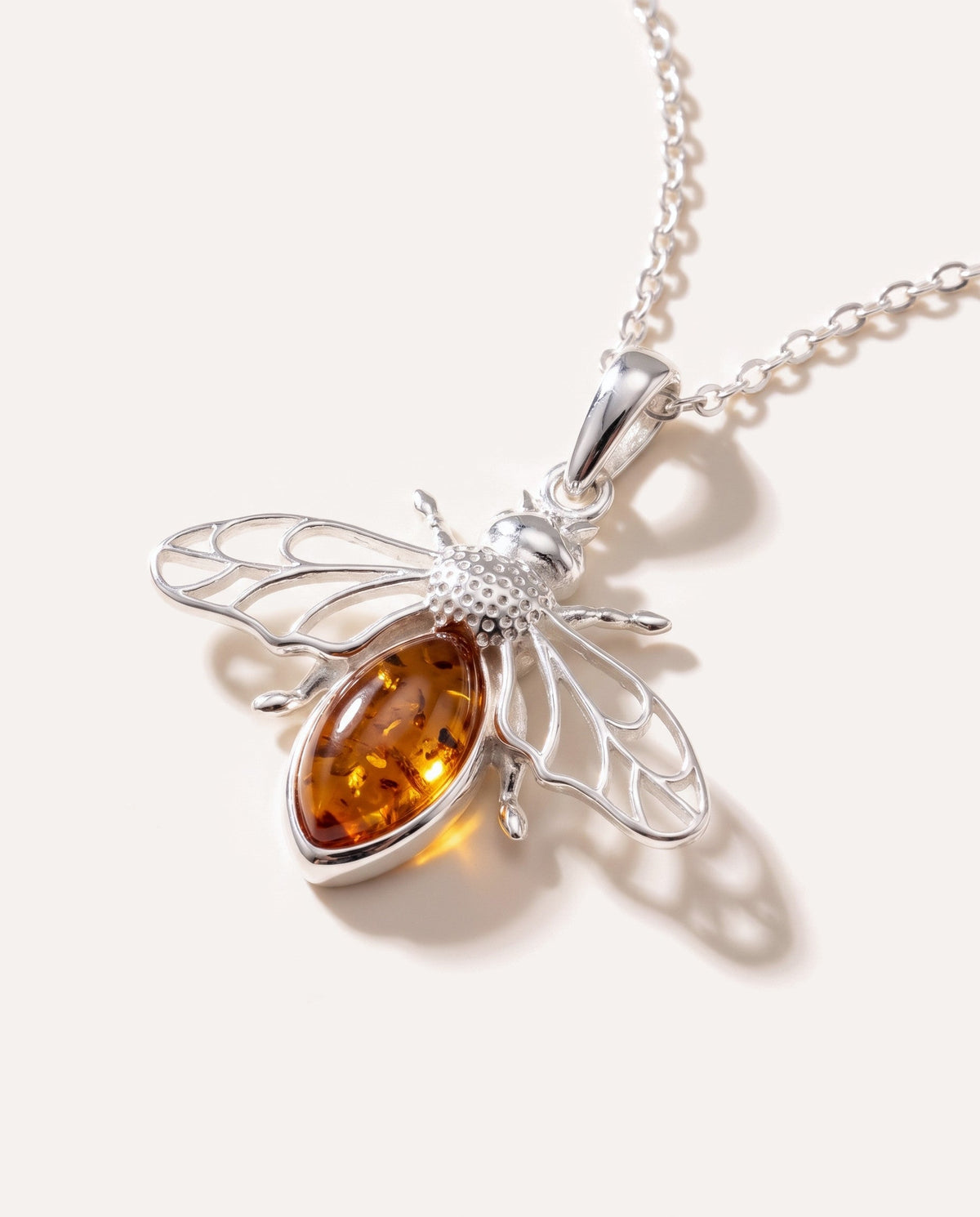 Amber Bee Necklace