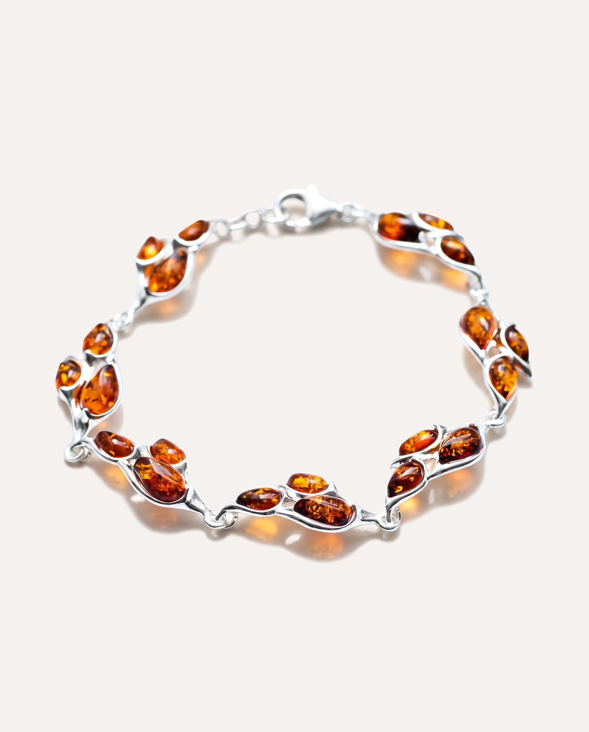 Amber Verklaring Bladschakelarmband