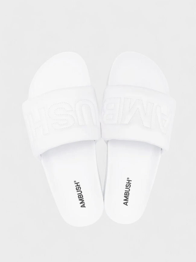 Ambush Quilted Slider White