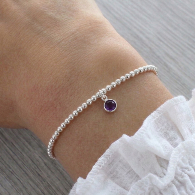 Amethyst Birthstone Bracelet