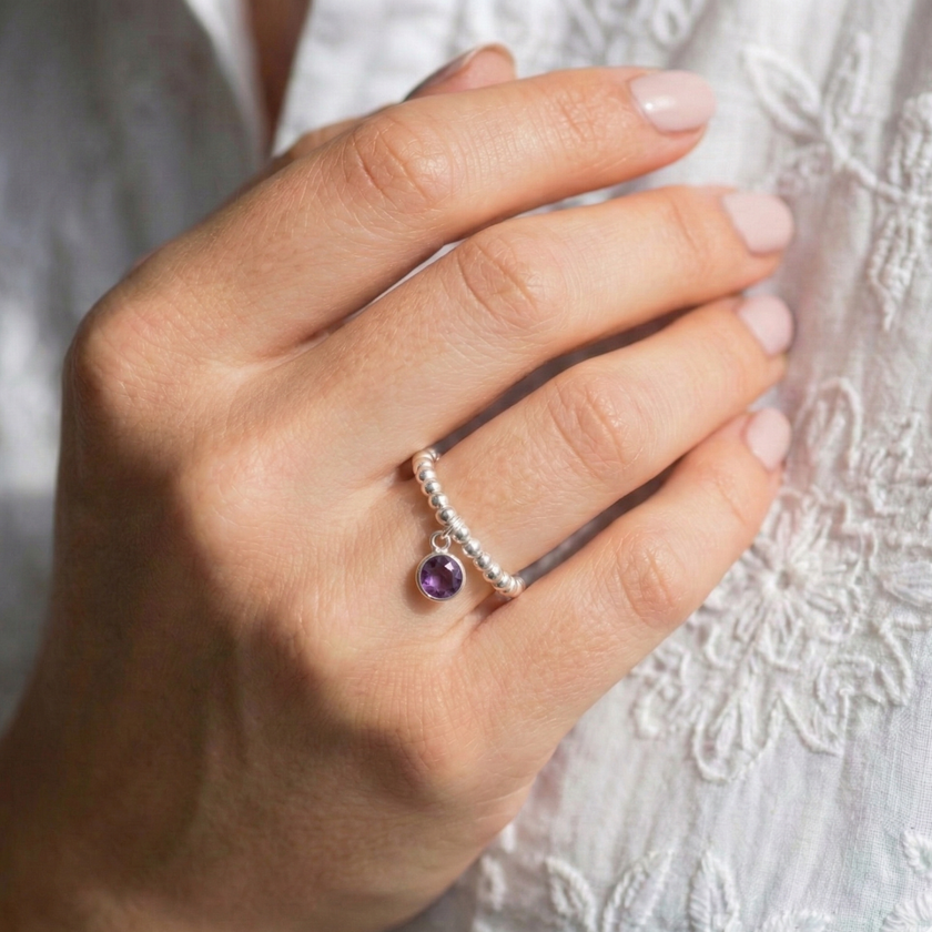 Amethyst Birthstone Ring