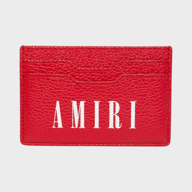 Tarjetero con logotipo rojo