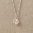 Ammonite Fossil Silver Charm