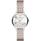 Emporio Armani AR11113 Ladies Silver Rose Gold Watch