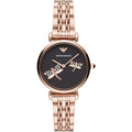 Emporio Armani AR11206 Ladies Gianni T-Bar Rose Gold Watch