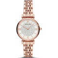 Reloj Emporio Armani AR11244 para mujer, de acero inoxidable y esfera de cristal en oro rosa