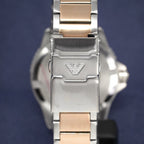 Emporio Armani AR11340 Men's Diver Two Tone Rose Gold Watch