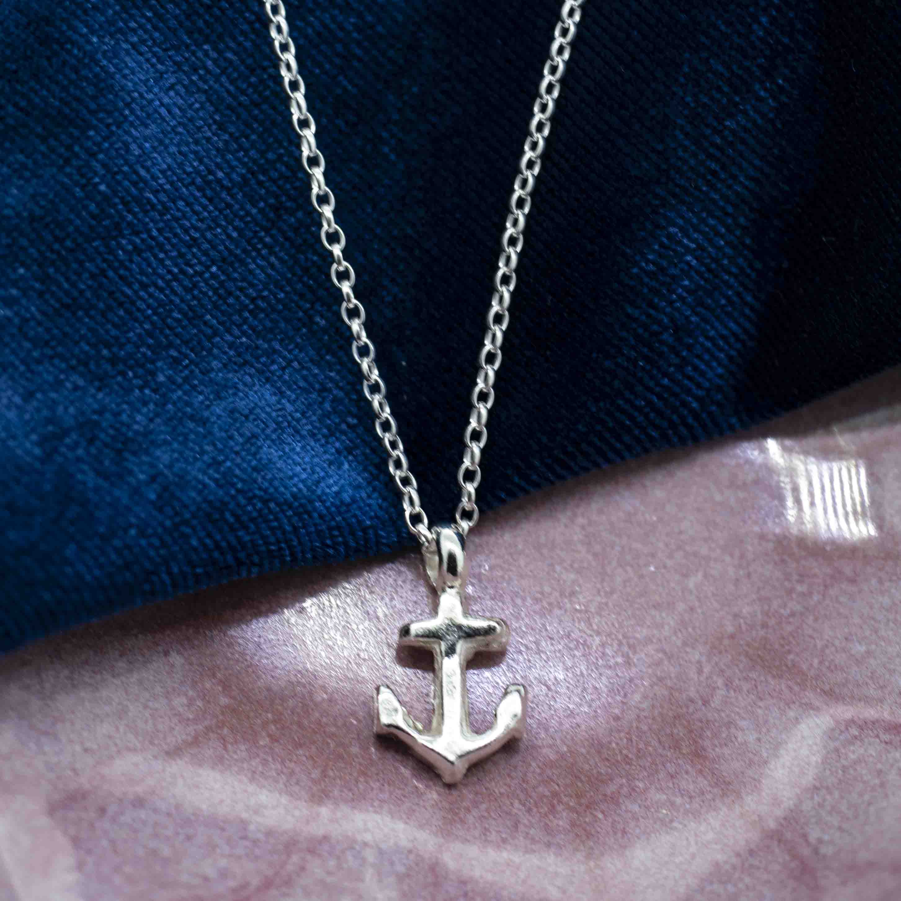 Silver Anchor Necklace