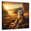 Regal Dawn Cat Majesty Canvas