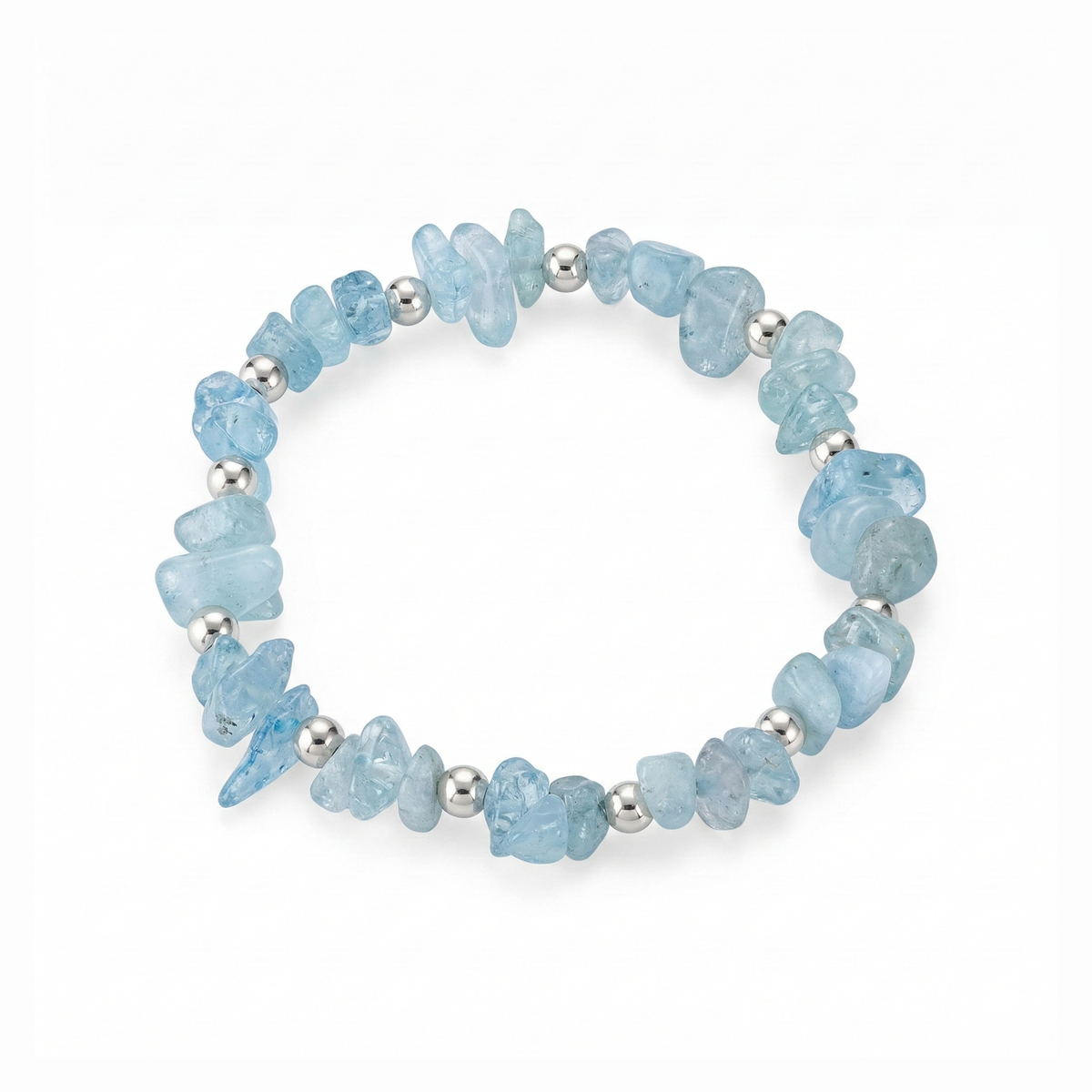 Aquamarine Crystal Bracelet