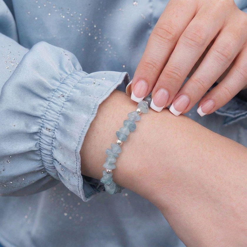 Aquamarine Crystal Bracelet