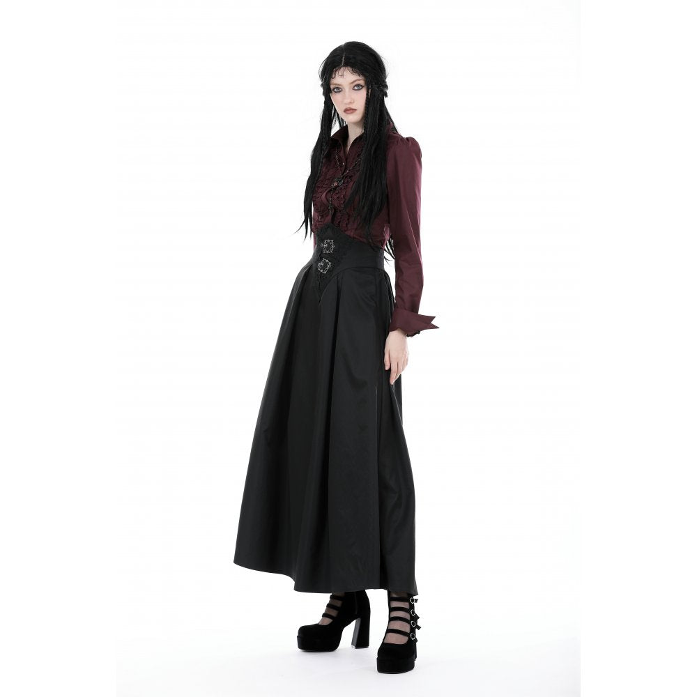 Dark in Love Women's Elegant Delora High Waist Maxi Skirt